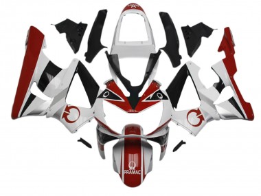 Compra Carenados Moto Honda CBR900RR 929 2000-2001 - Blanco Rojo Negro Brillante Pramac