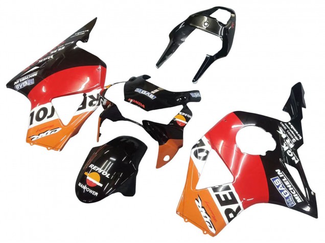 Compra Kits Carenado Moto Honda CBR900RR 954 2002-2003 - Naranja Blanco Rojo Negro Brillante Repsol
