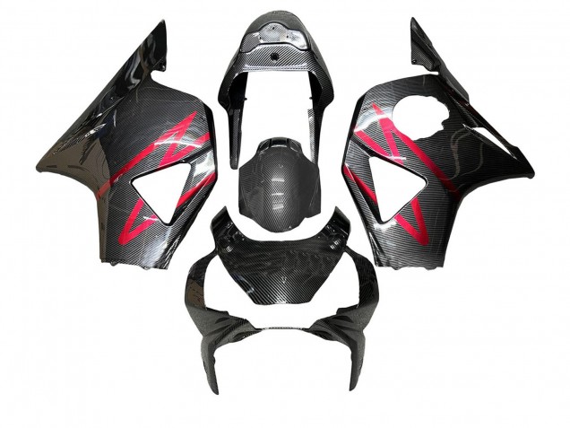 Compra Carenados Moto Honda CBR900RR 954 2002-2003 - Negro FibraCarbono Rojo Raya