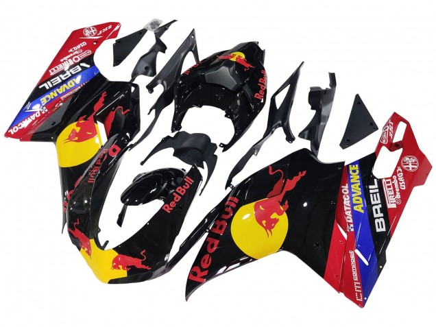 Compra Carenados Moto Ducati 848/1098/1198 2007-2014 - Negro Brillante Amarillo Azul Rojo Bull