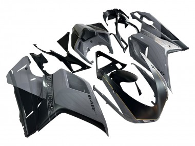 Compra Carenados Moto Ducati 848 2007-2014 - Plata Oro Negro Mate