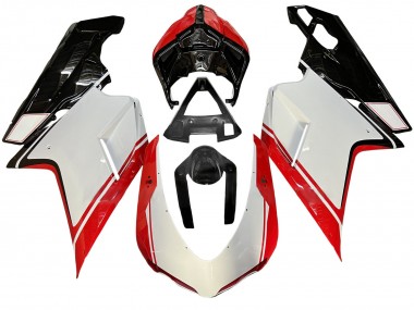 Compra Carenado Moto Ducati 848/1098/1198 2007-2014 - Blanco Rojo Negro Brillante