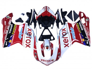 Compra Carenados Moto Ducati 848/1098/1198 2007-2014 - Blanco Rojo Negro Brillante Valsir Xerox