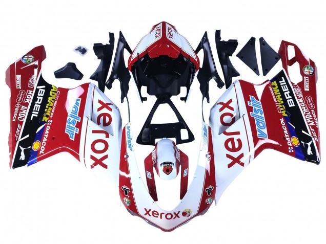 Compra Carenados Moto Ducati 848/1098/1198 2007-2014 - Blanco Rojo Negro Brillante Valsir Xerox