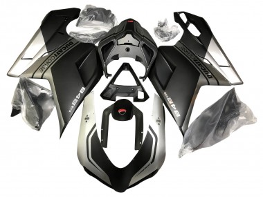 Compra Carenados Moto Ducati 848 2007-2014 - Plata Negro Mate