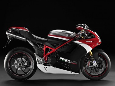 Compra Carenados Moto Ducati 848/1098/1198 2007-2014 - Blanco Rojo Negro Brillante