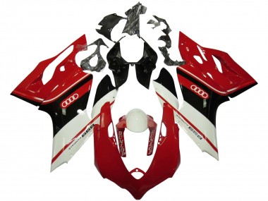 Compra Carenados Moto Ducati Panigale 899 2011-2014 - Blanco Rojo Negro Brillante Dunlop