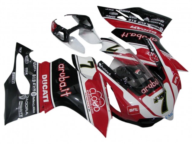 Compra Carenados Moto Ducati Panigale 899/1199 2011-2014 - Blanco Rojo Negro Brillante Aruba.it 7