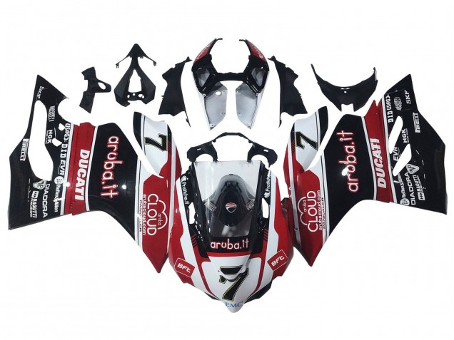 Compra Carenados Moto Ducati Panigale 899/1199 2011-2014 - Blanco Rojo Negro Brillante Aruba.it 7