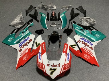 Compra Carenados Moto Ducati Panigale 899/1199 2011-2014 - Blanco Rojo Verde Negro Brillante Avis Valsir 7