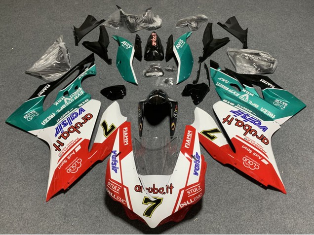 Compra Carenados Moto Ducati Panigale 899/1199 2011-2014 - Blanco Rojo Verde Negro Brillante Avis Valsir 7