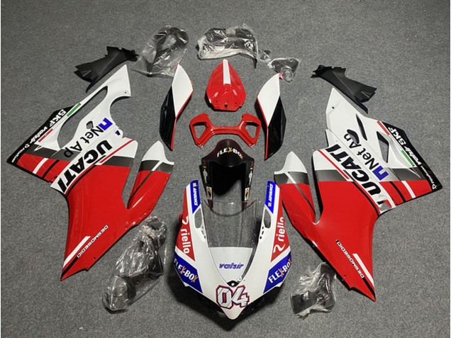 Compra Carenados Moto Ducati Panigale 899/1199 2011-2014 - Blanco Rojo Azul Negro Brillante Flex-Box Valsir 04