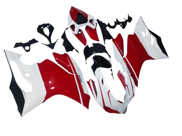 Compra Carenados Moto Ducati 1199 2011-2014 - Blanco Rojo Negro Brillante
