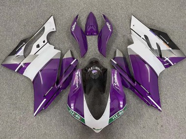 Compra Carenados Moto Ducati 959/1299 2015-2020 - Púrpura Blanco Negro Brillante Flex-Box