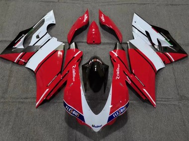 Compra Carenado Moto Ducati 959/1299 2015-2020 - Blanco Rojo Negro Brillante Unibat Flex-Box