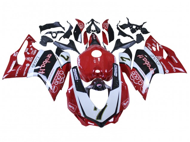 Compra Carenados Moto Ducati 959/1299 2015-2020 - Blanco Rojo Negro Aruba 7