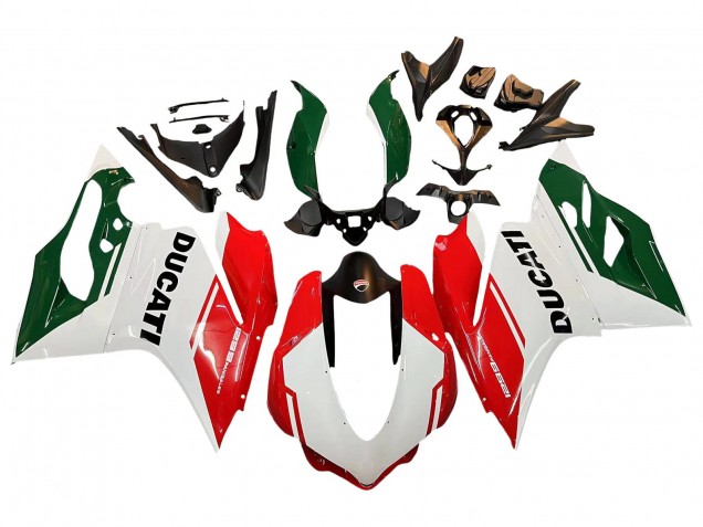 Compra Carenados Moto Ducati 1299 2015-2020 - Blanco Rojo Verde Negro Mate