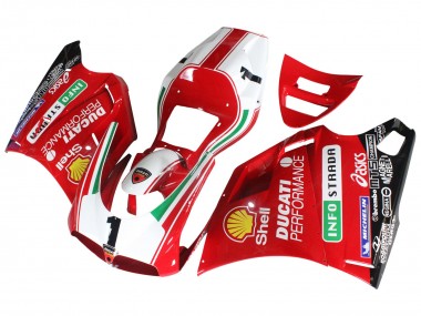Compra Carenados Moto Ducati 748/916/996/998 1993-2005 - Blanco Rojo Amarillo Verde Negro Brillante Performance