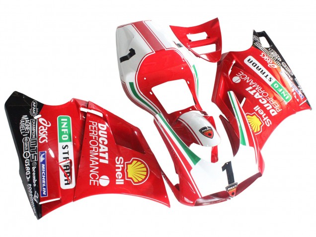 Compra Carenados Moto Ducati 748/916/996/998 1993-2005 - Blanco Rojo Amarillo Verde Negro Brillante Performance