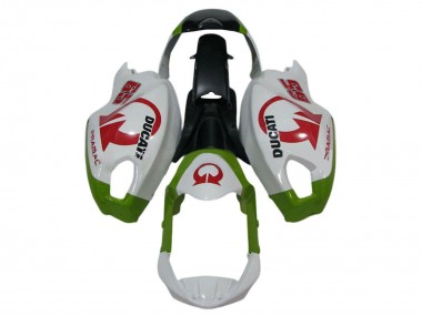 Compra Carenados Moto Ducati Monster 696 796 1100 1100S 2008-2012 - Blanco Verde Rojo Pramac