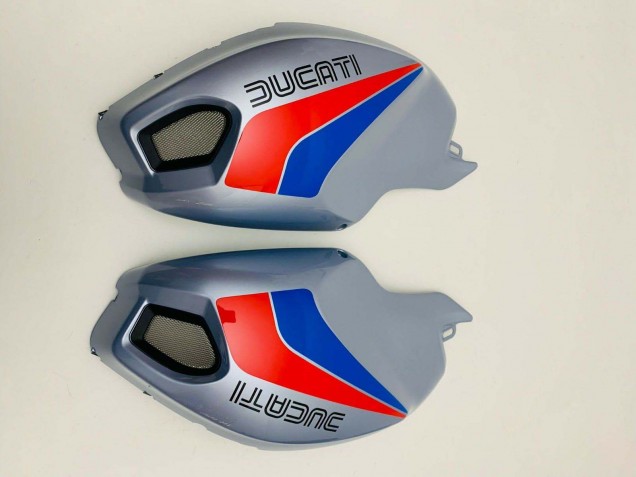 Compra Carenados Moto Ducati Monster 696 796 1100 1100S 2008-2012 - Plata Rojo Azul
