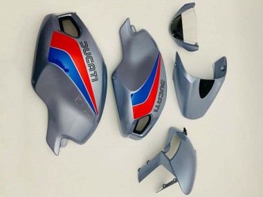 Compra Carenados Moto Ducati Monster 696 796 1100 1100S 2008-2012 - Plata Rojo Azul