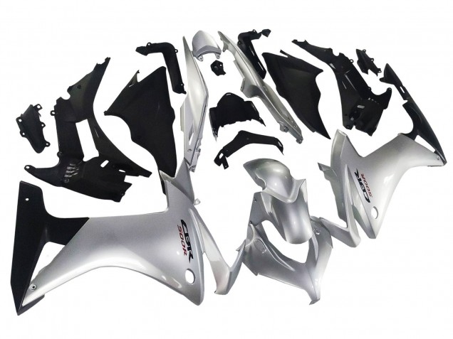 Compra Carenado Moto Honda CBR500R 2013-2015 - Plata Negro Brillante