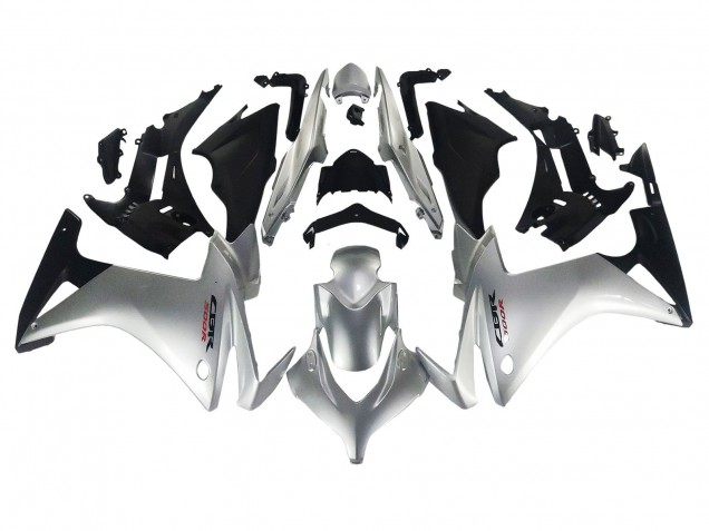 Compra Carenado Moto Honda CBR500R 2013-2015 - Plata Negro Brillante