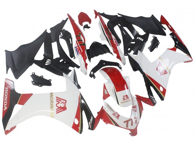 Compra Carenados Moto Honda CBR500R 2013-2015 - Blanco Rojo Verde Negro Brillante Morinage 777