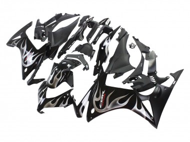 Compra Carenados Moto Honda CBR500R 2013-2015 - Negro Brillante Plata Llama