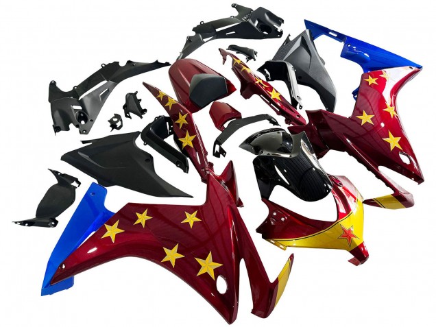 Compra Carenados Moto Honda CBR500R 2013-2015 - Rojo Azul Amarillo Estrella