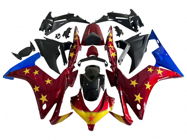 Compra Carenados Moto Honda CBR500R 2013-2015 - Rojo Azul Amarillo Estrella