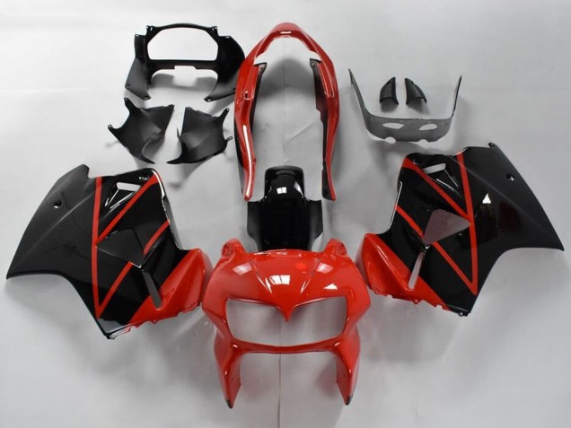 Compra Carenados Moto Honda VFR 800 1998-2001 - Rojo Negro Brillante Raya