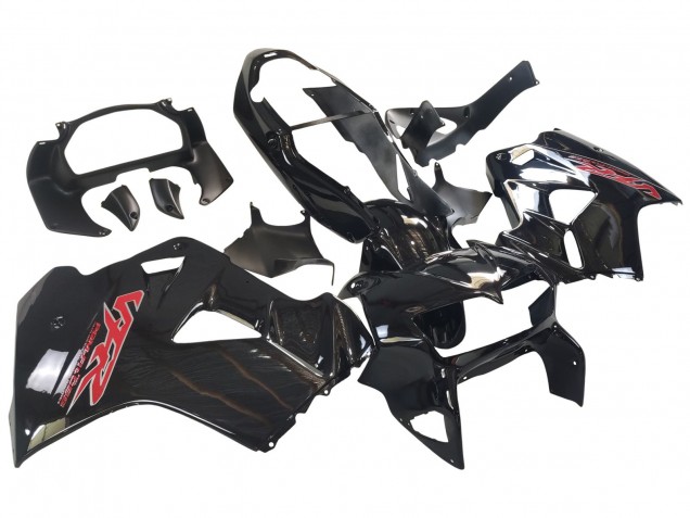 Compra Carenados Moto Honda VFR 800 1998-2001 - Negro Brillante Rojo Calcomanía
