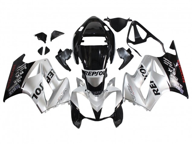 Compra Carenados Moto Honda VFR 800 2002-2013 - Plata Negro Brillante Repsol