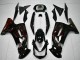 Compra Carenados Moto Kawasaki EX650 2006-2008 - Negro Brillante Rojo Llama