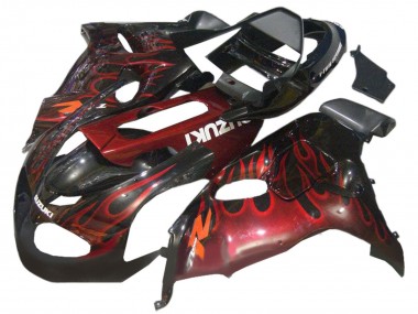 Compra Carenados Moto Suzuki TL1000R 1998-2003 - Negro Brillante Rojo Llama