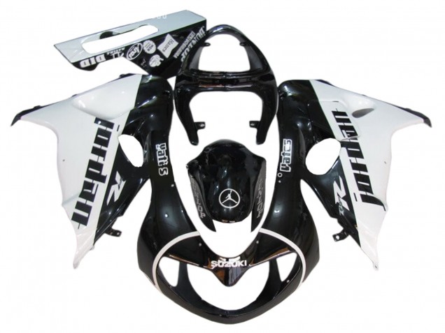 Compra Carenados Moto Suzuki TL1000R 1998-2003 - Negro Brillante Blanco Jordan