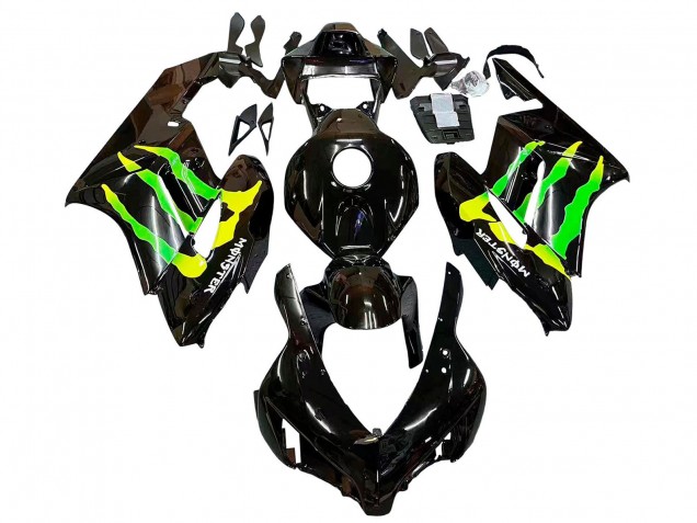Compra Carenados Moto Honda CBR1000RR 2004-2005 - Negro Brillante Amarillo Verde Monstruo