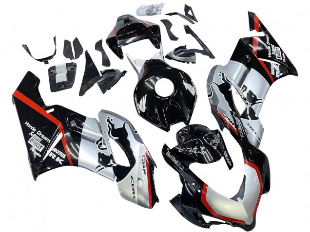 Compra Carenados Moto Honda CBR1000RR 2004-2005 - Plata Negro Brillante Rojo Raya