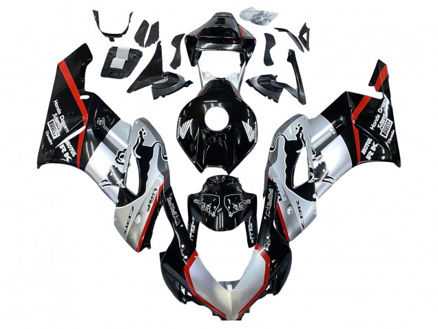 Compra Carenados Moto Honda CBR1000RR 2004-2005 - Plata Negro Brillante Rojo Raya