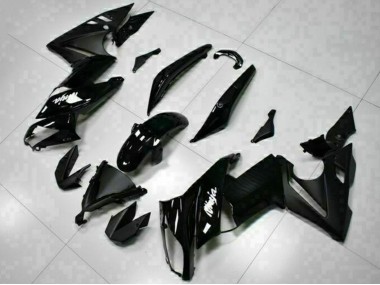 Compra Carenados Moto Kawasaki EX650 2009-2011 - Negro Brillante Blanco Calcomanía