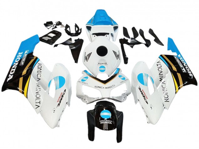 Compra Carenados Moto Honda CBR1000RR 2004-2005 - Blanco Azul Claro Amarillo Negro Konica Minolta