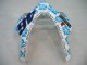 Compra Carenados Moto Honda CBR1000RR 2004-2005 - Blanco Azul Nieve Nastro Azzurro 46