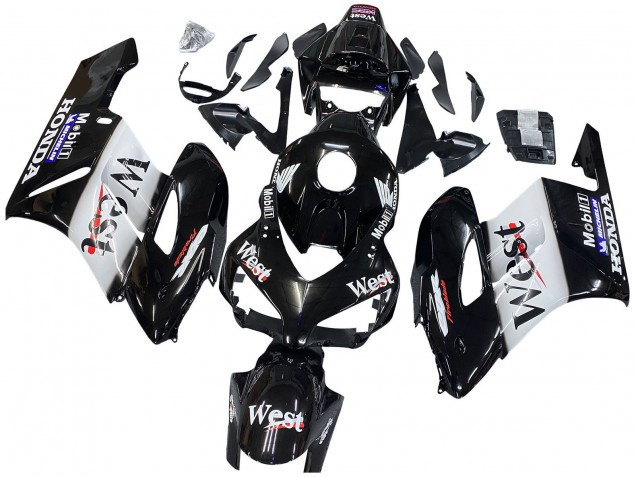 Compra Carenados Moto Honda CBR1000RR 2004-2005 - Negro Brillante Blanco West