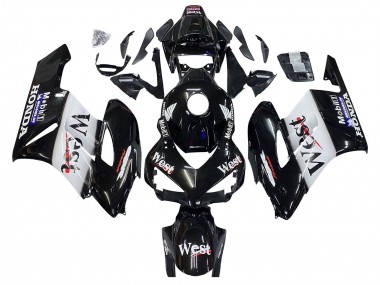 Compra Carenados Moto Honda CBR1000RR 2004-2005 - Negro Brillante Blanco West