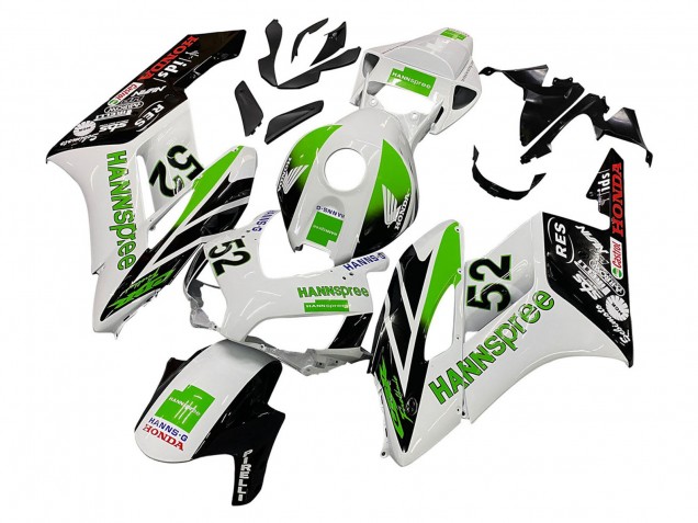 Compra Carenados Moto Honda CBR1000RR 2004-2005 - Blanco Verde Negro Brillante Hannspree 52