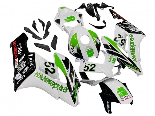 Compra Carenados Moto Honda CBR1000RR 2004-2005 - Blanco Verde Negro Brillante Hannspree 52