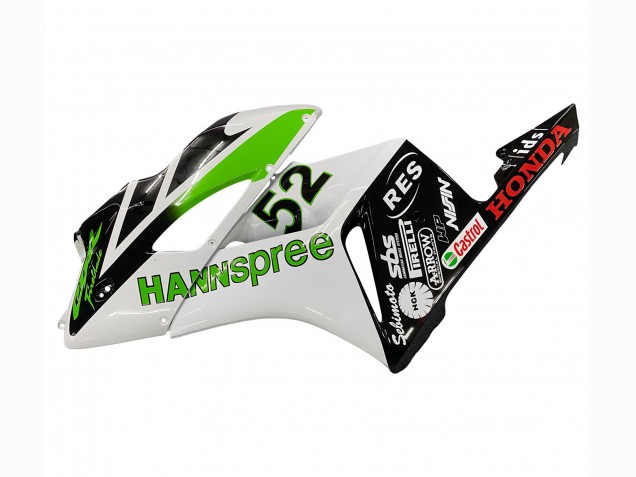 Compra Carenados Moto Honda CBR1000RR 2004-2005 - Blanco Verde Negro Brillante Hannspree 52