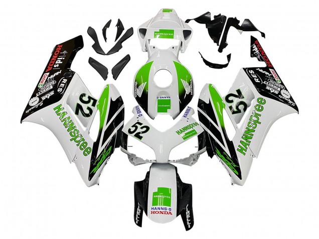 Compra Carenados Moto Honda CBR1000RR 2004-2005 - Blanco Verde Negro Brillante Hannspree 52